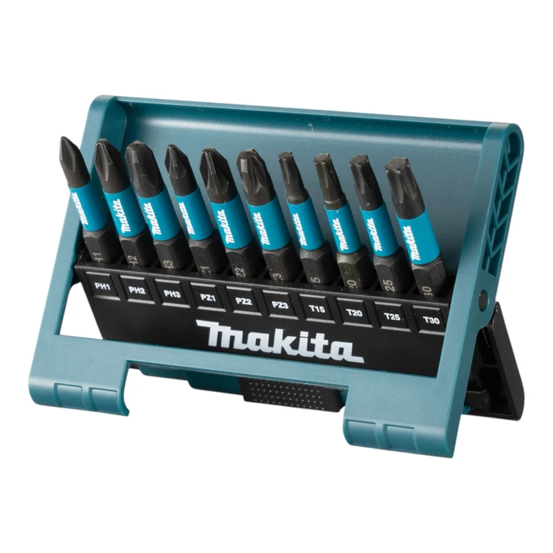 Makita Impact Black Bit Set 10 tlg. 50 mm ( E-12011 ) Phillips / Pozidriv / Torx