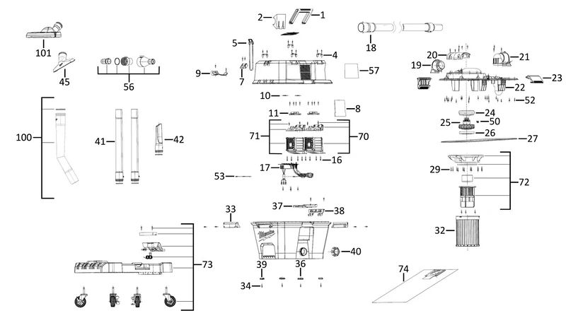 Milwaukee M18 F2VC23L Ersatzteile (Code: 491085)