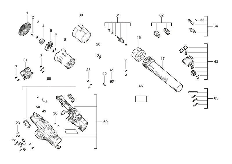 Milwaukee M18 F2BL Ersatzteile (Code: 503636)