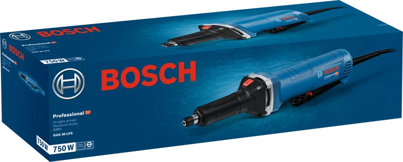 Bosch Geradschleifer GGS 30 LPS (750 W, PROtection-Schalter, Drehzahl: 7000 - 33000 U/min, inkl. Spannzange 6 mm, Spannschlüssel)