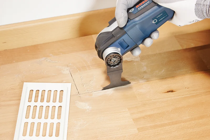 Bosch Tauchsägeblatt AII 65 APC (Starlock, für breite präzise Schnitte in Holz, HCS, Wood, Curved-Tec)