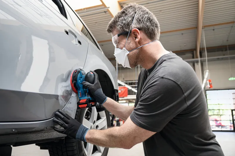 Bosch Akku-Exzenterschleifer GEX 18V-150-3 (Schleifteller-Ø: 150 mm, Schwingkreis-Ø: 3,0 mm, Drehzahl: 5000 - 10000 U/min, ohne Akkus in L-BOXX 162)