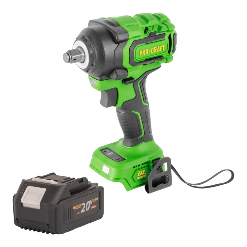 Procraft PWA18bb Akku Schlagschrauber 20 V 550 Nm 1/2" Brushless + 1x Akku 4,0 Ah - ohne Ladegerät