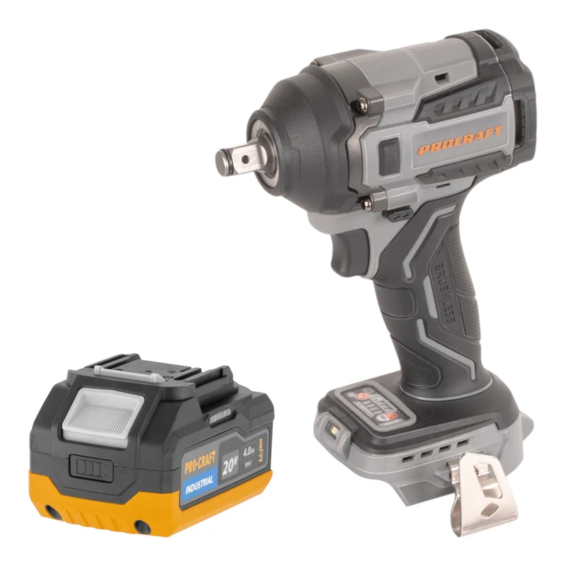 Procraft Industrial IW550Abb Akku Schlagschrauber 20 V 550 Nm 1/2" + 1x Akku 4,0 Ah - ohne Ladegerät