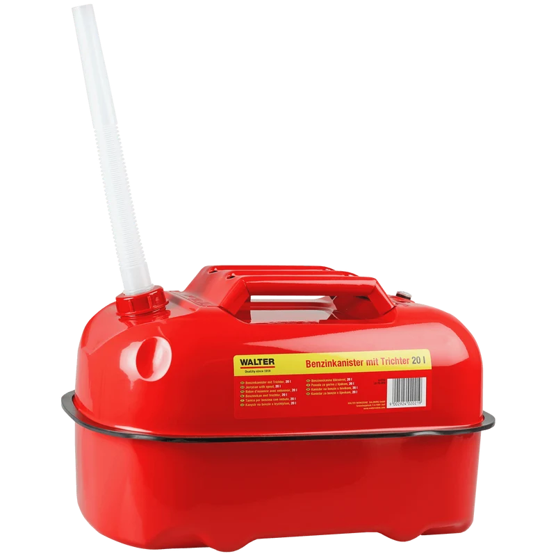 Horizontaler Benzinkanister mit Trichter 20 L