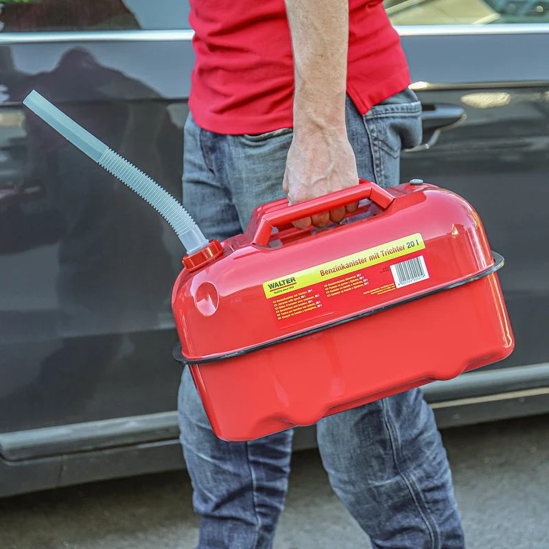 Horizontaler Benzinkanister mit Trichter 20 L