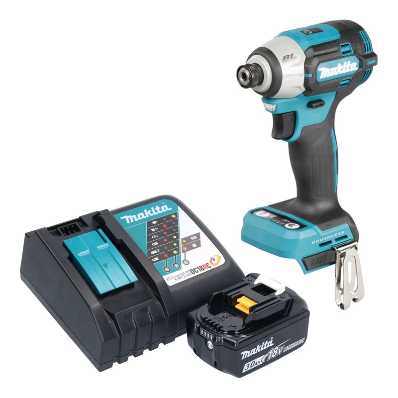 Makita DTD 201 RF1 Akku Schlagschrauber 18 V 210 Nm Brushless + 1x Akku 3,0 Ah + Ladegerät