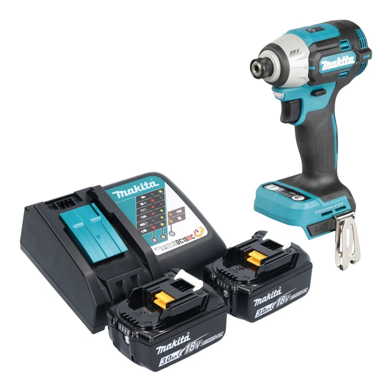 Makita DTD 201 RF Akku Schlagschrauber 18 V 210 Nm Brushless + 2x Akku 3,0 Ah + Ladegerät