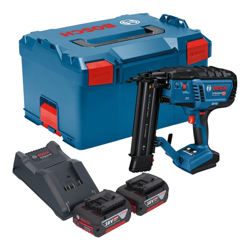 Bosch GNH 18V-50 M Professional Akku Holznagler 18 V 16 - 50 mm + 2x Akku 4,0 Ah + Ladegerät + L-Boxx