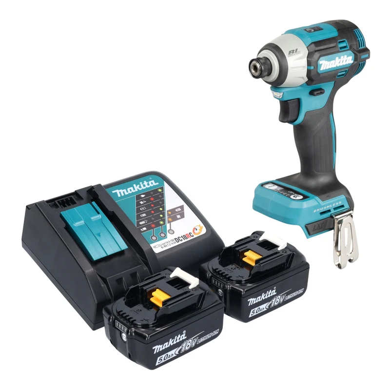 Makita DTD 201 RT Akku Schlagschrauber 18 V 210 Nm Brushless + 2x Akku 5,0 Ah + Ladegerät