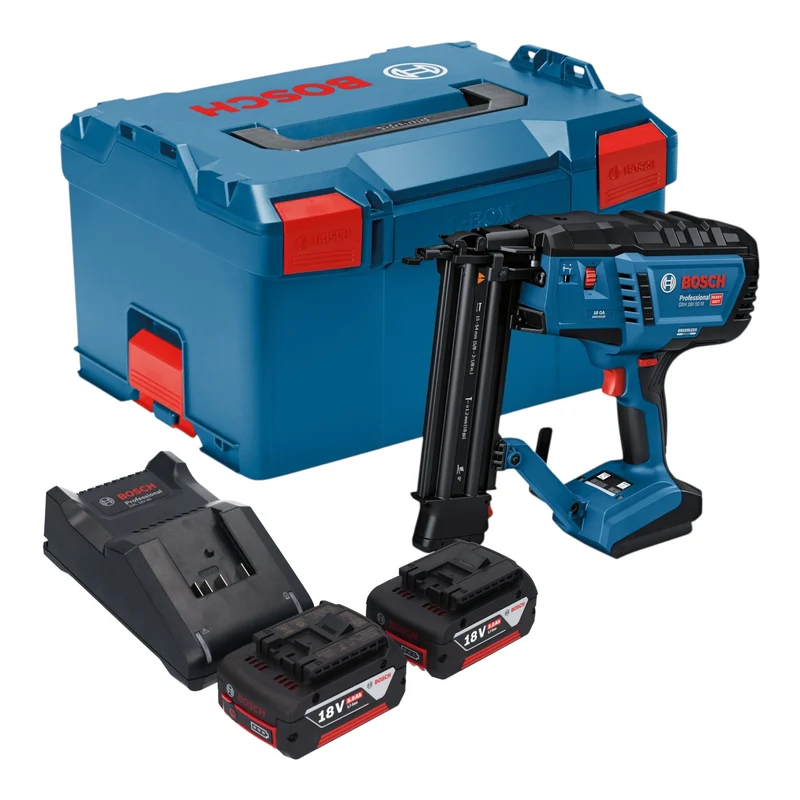 Bosch GNH 18V-50 M Professional Akku Holznagler 18 V 16 - 50 mm + 2x Akku 5,0 Ah + Ladegerät + L-Boxx