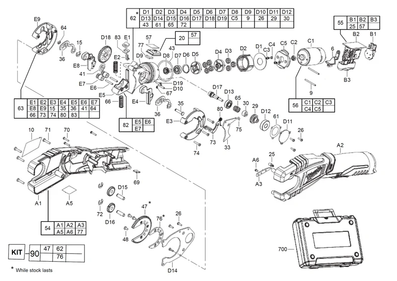 Milwaukee C12 PC Ersatzteile (Code: 411091)