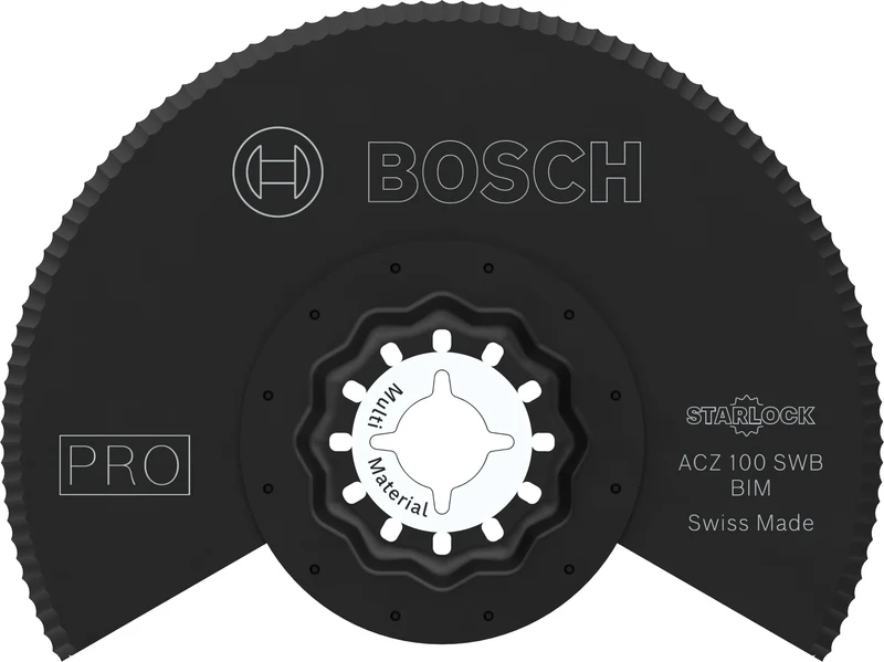 Bosch PRO Segmentsägeblatt ACZ 100 SWB (Starlock, für Dachfilz, Mineralwolle, PS, Teppich, 100 mm)