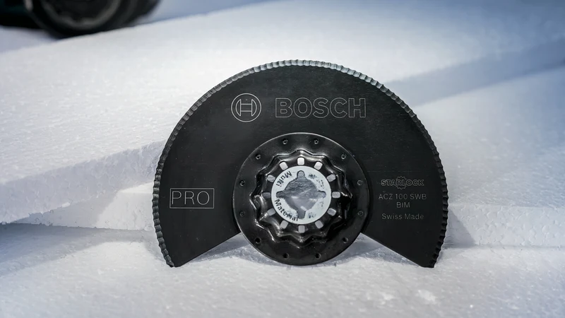 Bosch PRO Segmentsägeblatt ACZ 100 SWB (Starlock, für Dachfilz, Mineralwolle, PS, Teppich, 100 mm)