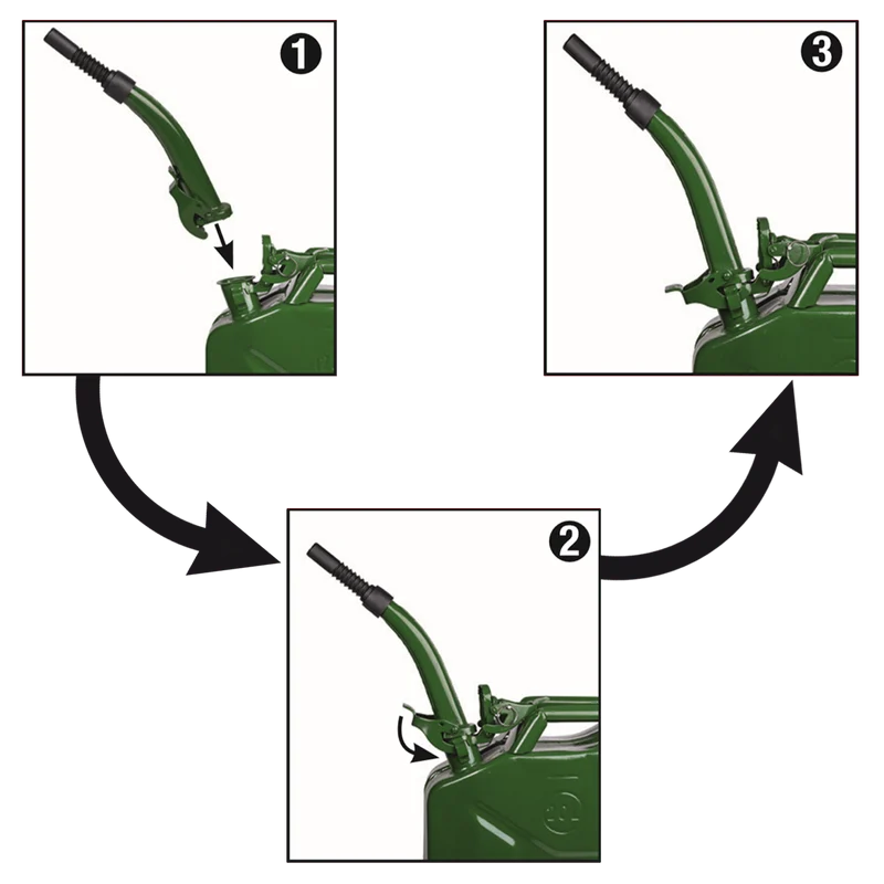 Benzinkanister mit Trichter Set 20 L 4-tlg.