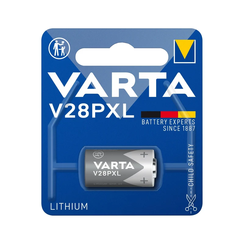 VARTA Batterie Lithium 28PXL, 6V Photo, Retail Blister (1-Pack)