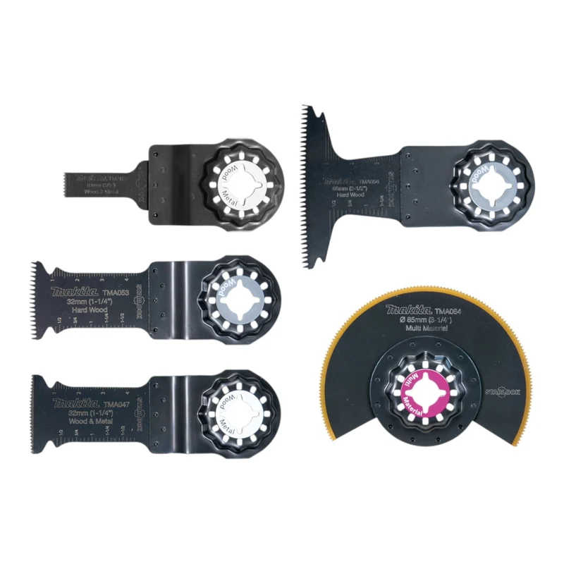 Makita E-29854 Starlock Multitool Sägeblatt Set 5 tlg. für Holz & Metall