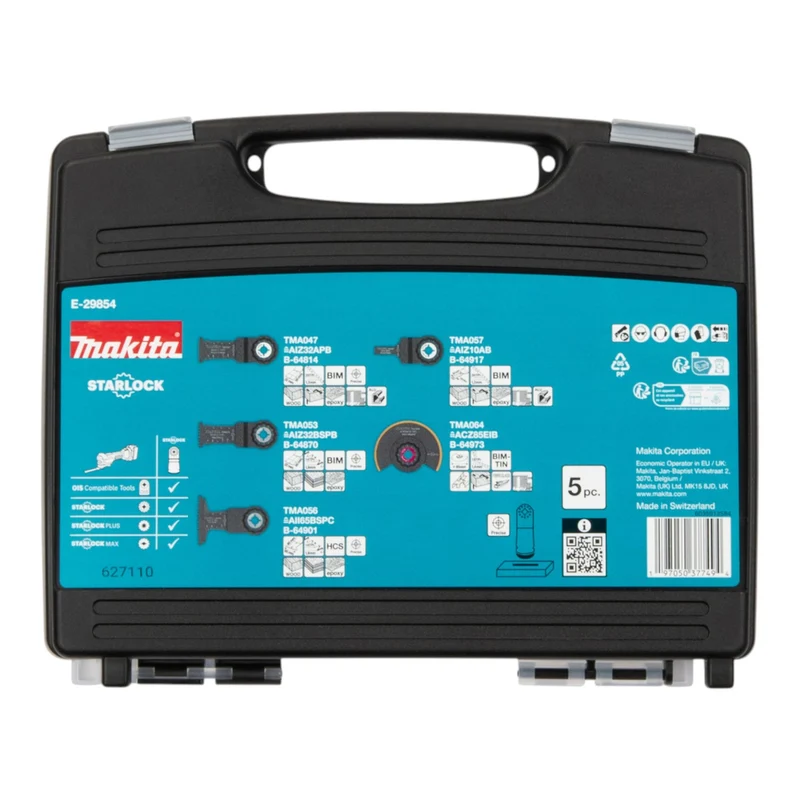 Makita E-29854 Starlock Multitool Sägeblatt Set 5 tlg. für Holz & Metall