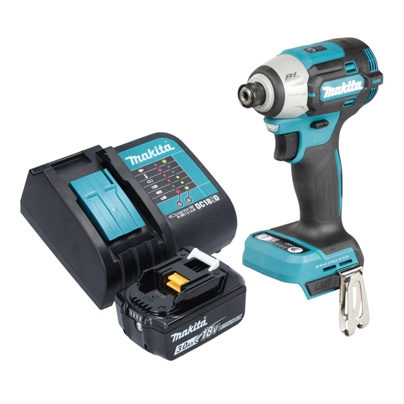 Makita DTD 201 SF1 Akku Schlagschrauber 18 V 210 Nm Brushless + 1x Akku 3,0 Ah + Ladegerät
