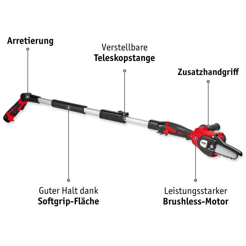 Li-Ion Akku Hochentaster Kettensäge 12 V