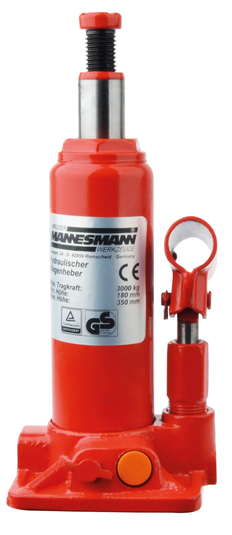 Hydraulischer Wagenheber 3 t, TÜV/GS