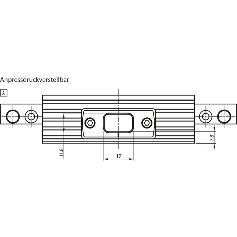 Deckelbrücke 100 verstellbar