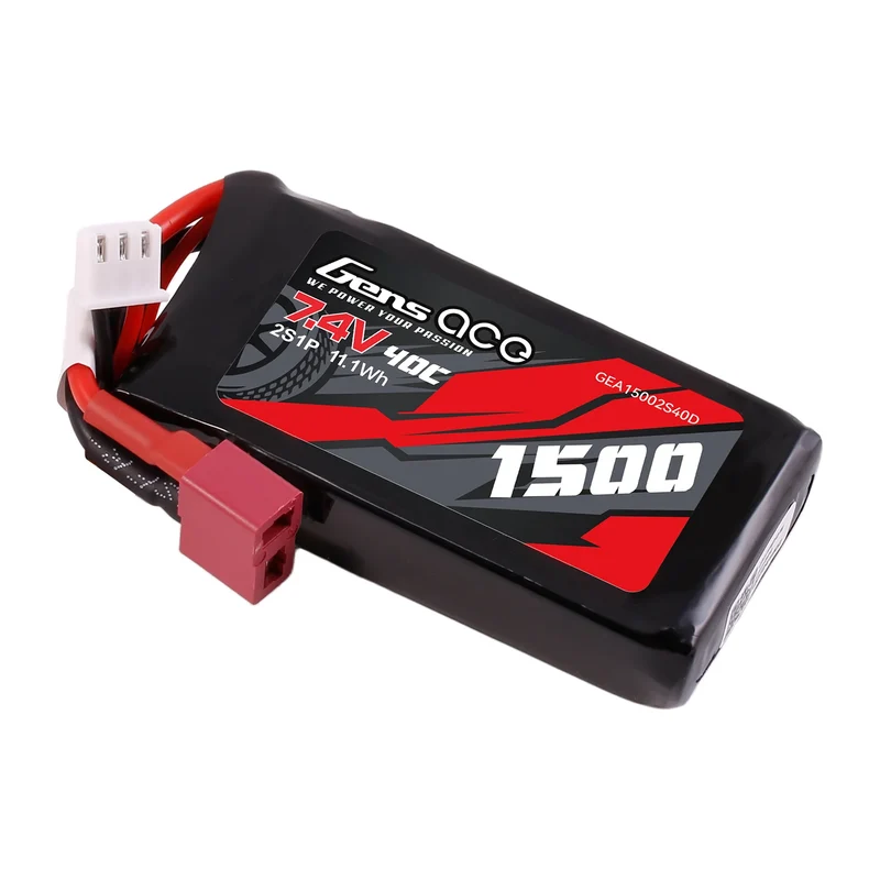 Gens Ace 1500mAh 2S 150C LiPo-Akku mit Deans-Stecker