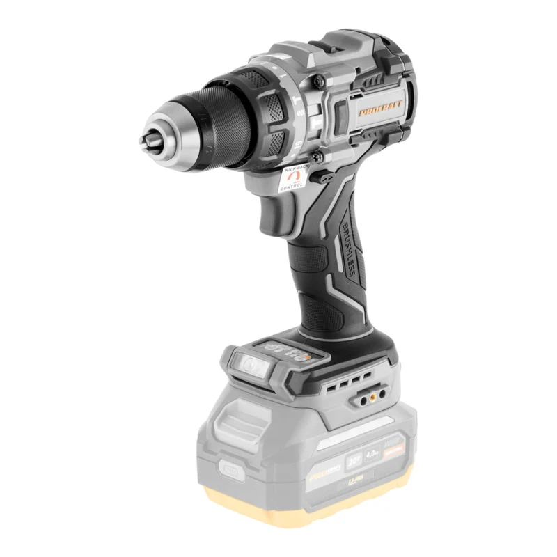 ProCraft Industrial CD20C-BB Akku Schlagbohrschrauber 20 V 120 Nm Brushless + 1x Akku 4,0 Ah + Ladegerät + RHINO Toolcase