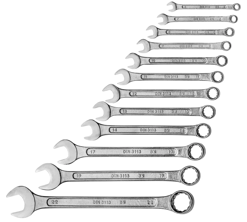 Gabel-Ringschlüsselsatz, 12-tlg., 6-22 mm, CV