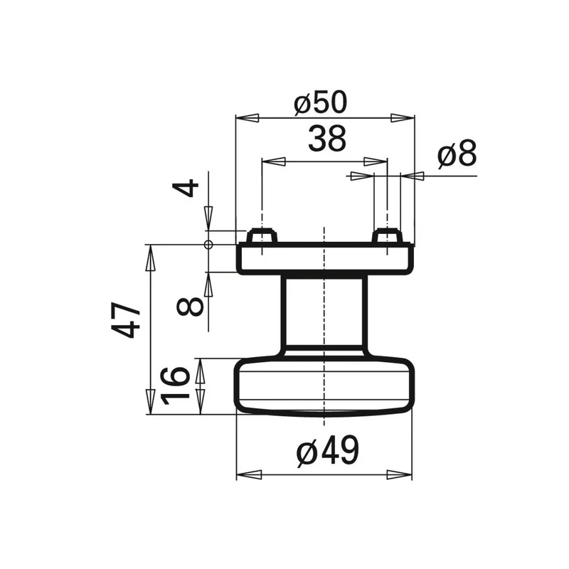 Knopf-Rundrosette WG4 3254L/7048U FH