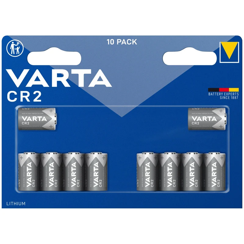 VARTA Batterie Lithium CR2 - 3V Photo Retail Blister (10-Pack)
