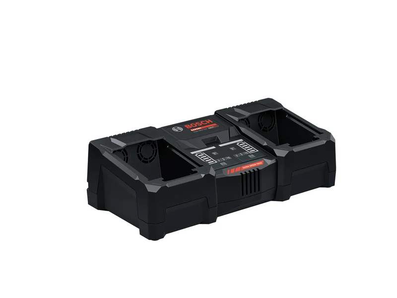 Bosch EXPERT Ladegerät EXAL18V2-320 (Ultraschnelles paralleles Laden mit 16A, 2 Ladebuchten, lädt 2 x EXPERT 8,0 Ah in 39 min voll, in L-BOXX 162)