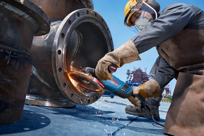 Bosch EXPERT Winkelschleifer EXWS30-180PB (Scheiben-Ø: 180 mm, PROtection-Schalter, 2800 W, Drehzahl: 8500 U/min)