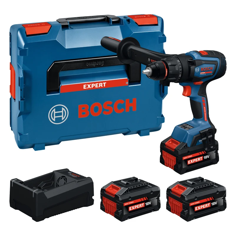 Bosch EXPERT Akku-Schlagbohrschrauber EXSB18V-150 (Drehmoment: 150 Nm, 13 mm Bohrfutter, inkl. 2 x 8,0 Ah / 1 x 5,5 Ah Akku in L-BOXX 136)