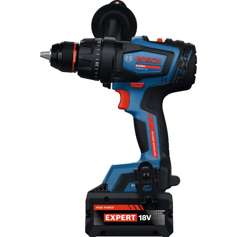 Bosch EXPERT Akku-Schlagbohrschrauber EXSB18V-150 (Drehmoment: 150 Nm, 13 mm Bohrfutter, inkl. 2 x 8,0 Ah / 1 x 5,5 Ah Akku in L-BOXX 136)