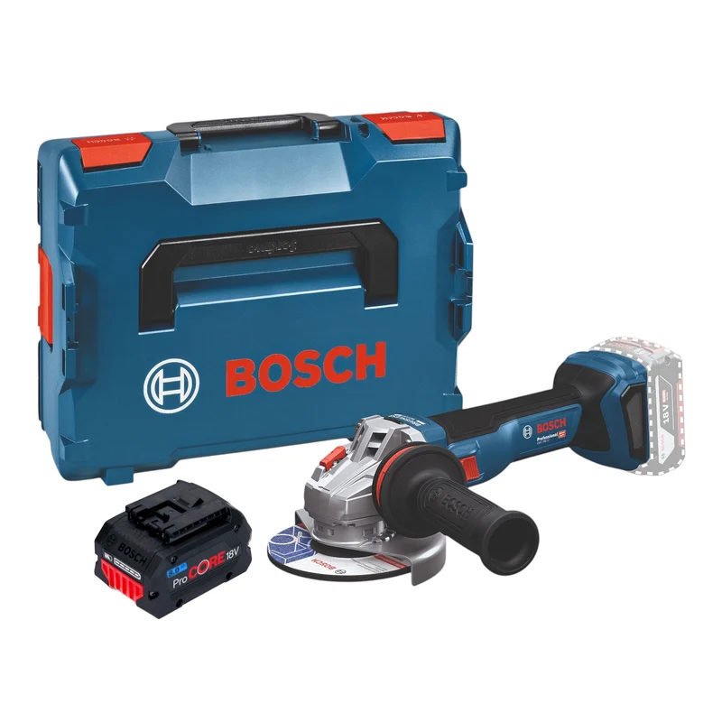 Bosch GWS 18V-11 Professional Akku Winkelschleifer 18 V 125 mm Brushless + 1x ProCORE Akku 8,0 Ah + L-Boxx - ohne Ladegerät