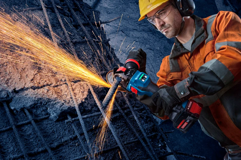 Bosch EXPERT Akku-Winkelschleifer EXWX18V-15S (X-LOCK, Scheiben-Ø: 125 mm, Drehzahl: 11000 U/min, ohne Akku in L-BOXX 162)