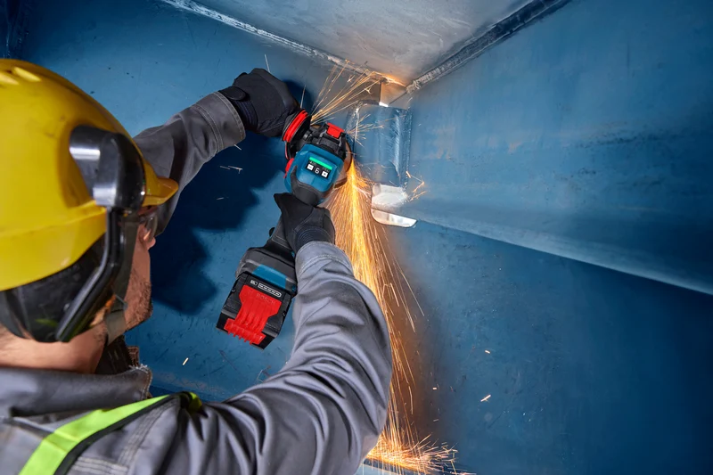 Bosch EXPERT Akku-Winkelschleifer EXWX18V-15S (X-LOCK, Scheiben-Ø: 125 mm, Drehzahl: 11000 U/min, ohne Akku in L-BOXX 162)