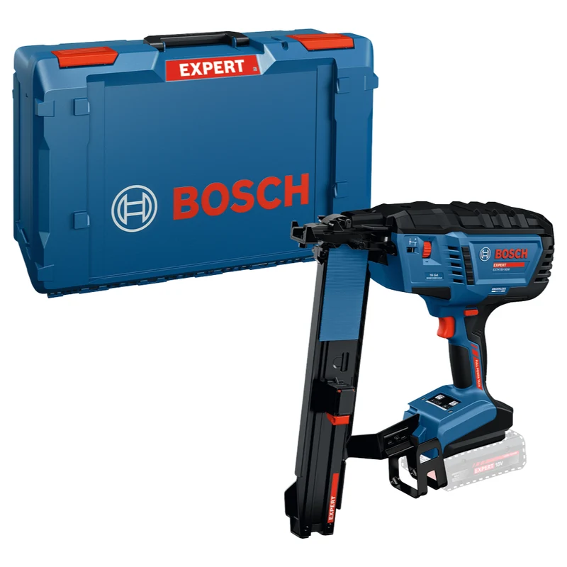 Bosch EXPERT Akku-Holzklammerer EXTH18V-50M (Klammerlänge: 25-50 mm, Klammerbreite: 10,8/11,3 mm, Gasloser Betrieb, ohne Akku in XL-BOXX)