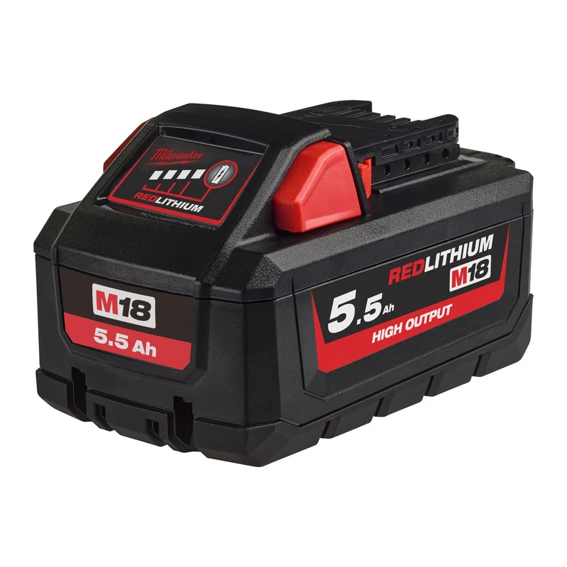 Milwaukee M18 FBTS75-552X Akku-Bandschleifer (Bandgröße: 75 x 457 mm, Geschwindigkeit: 230 - 410 m/s, inkl. 2 x 5,5 Ah Akku in HD-Box)