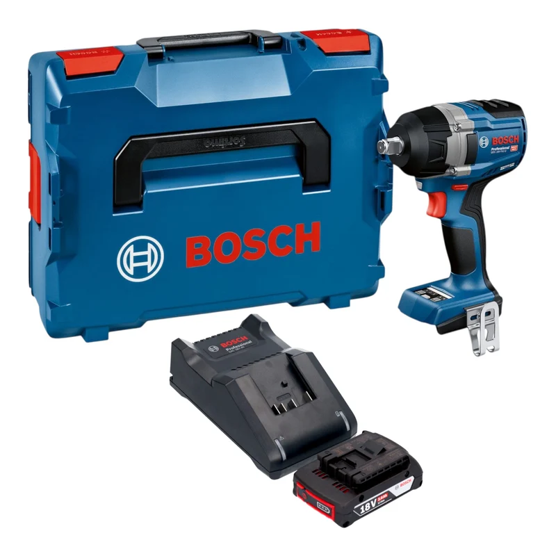 Bosch GDS 18V-750 C Akku Schlagschrauber 18 V 750 Nm 1/2" Brushless + 1x Akku 2,0 Ah + Ladegerät + L-Boxx