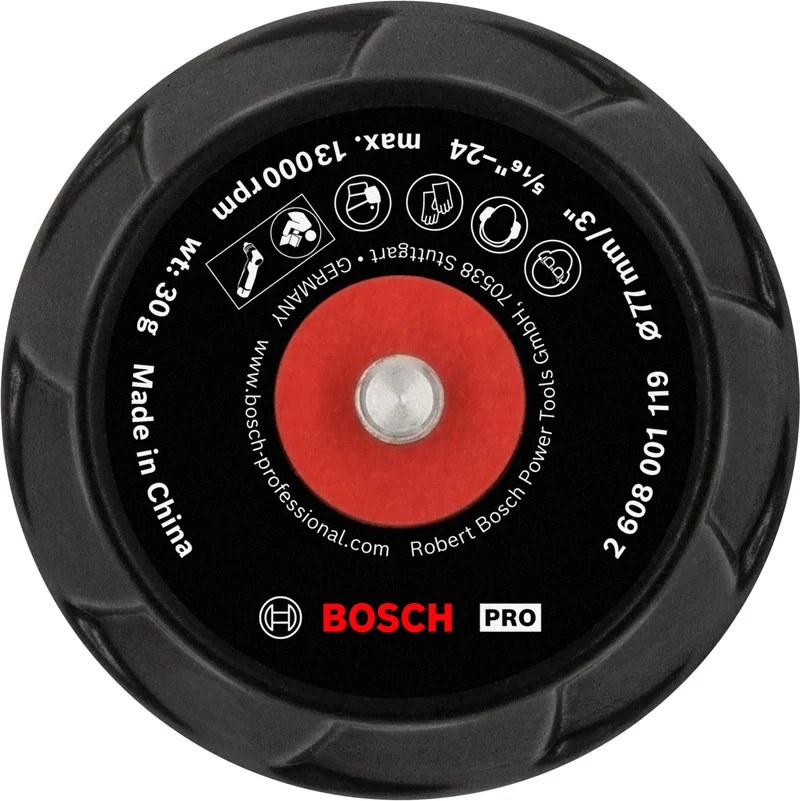 Bosch PRO Schleifteller Ø 77 mm mit Klett (5/16"-24, mittel, passend für GEX / GPO / GPX 12V-77)