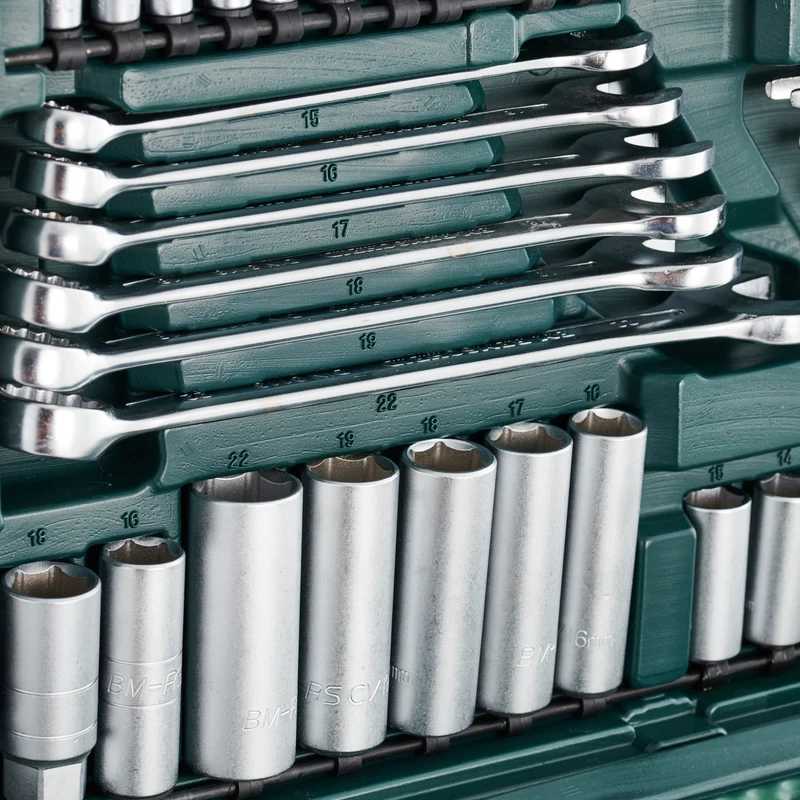 Steckschlüsselsatz 215-tlg. 1/4"+3/8"+1/2"