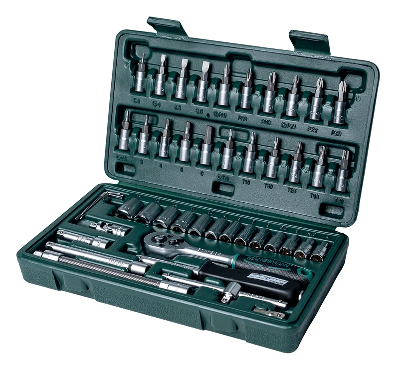 Steckschlüsselsatz 1/4", 46-tlg.
