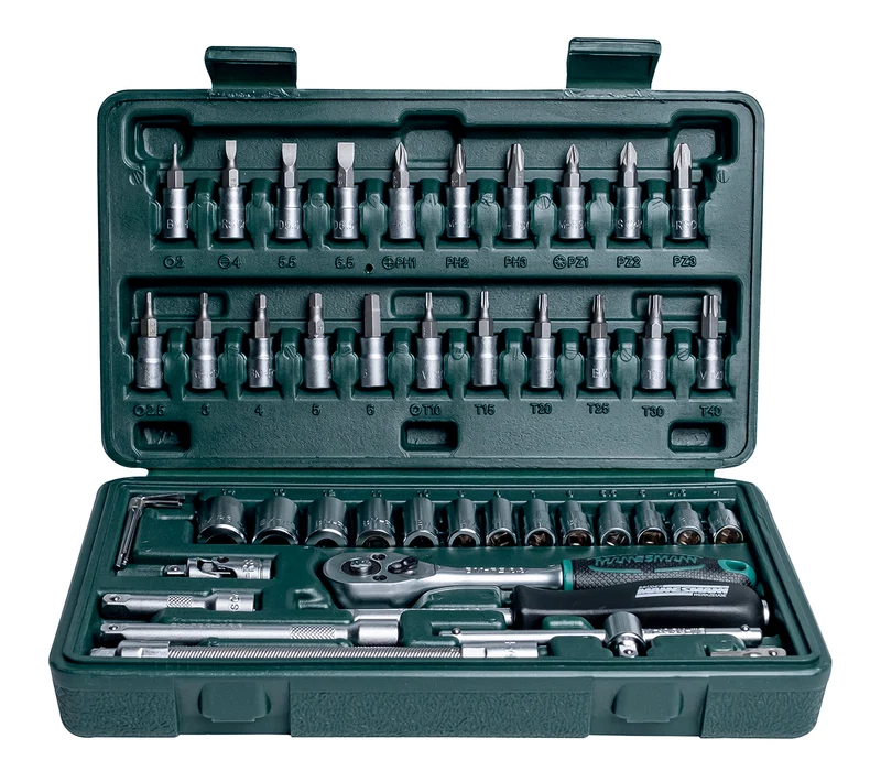 Steckschlüsselsatz 1/4", 46-tlg.