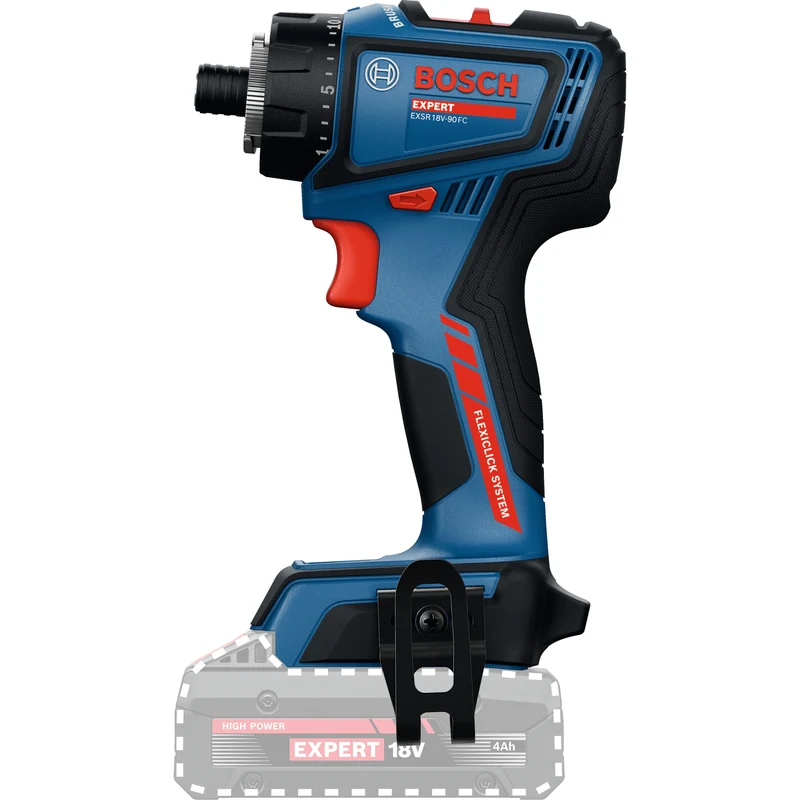 Bosch EXPERT Akku-Bohrschrauber EXSR18V-90FC (inkl. 2x FlexiClick Aufsatz, Drehmoment: 36/65 Nm, ohne Akku in L-BOXX 136)