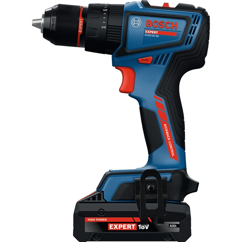 Bosch EXPERT Akku-Schlagbohrschrauber EXSB18V-90 (Drehmoment: 36/65 Nm, 13 mm Bohrfutter, inkl. 2 x 4,0 Ah Akku in L-BOXX 136)