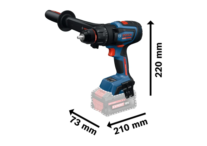 Bosch EXPERT Akku-Schlagbohrschrauber EXSB18V-150 (Drehmoment: 150 Nm, 13 mm Bohrfutter, ohne Akku in L-BOXX 136)