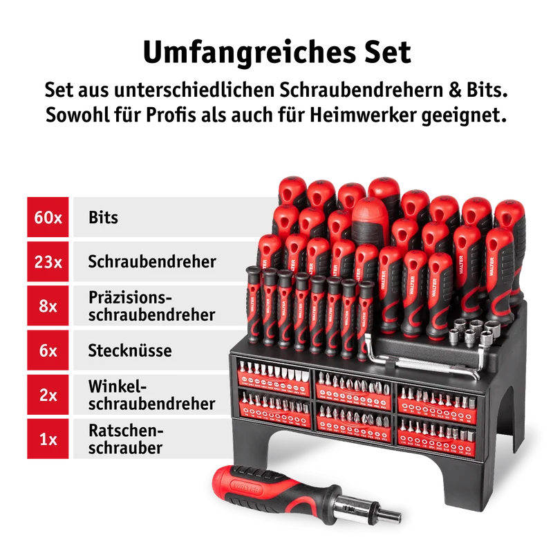 XXL Schraubendreher- und Bit Set 100-tlg.