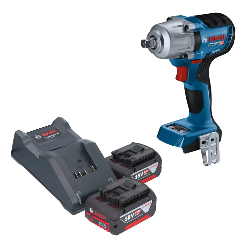 Bosch GDS 18V-450 PC Professional Akku Schlagschrauber 18 V 450 Nm 1/2" Brushless + 2x Akku 4,0 Ah + Ladegerät